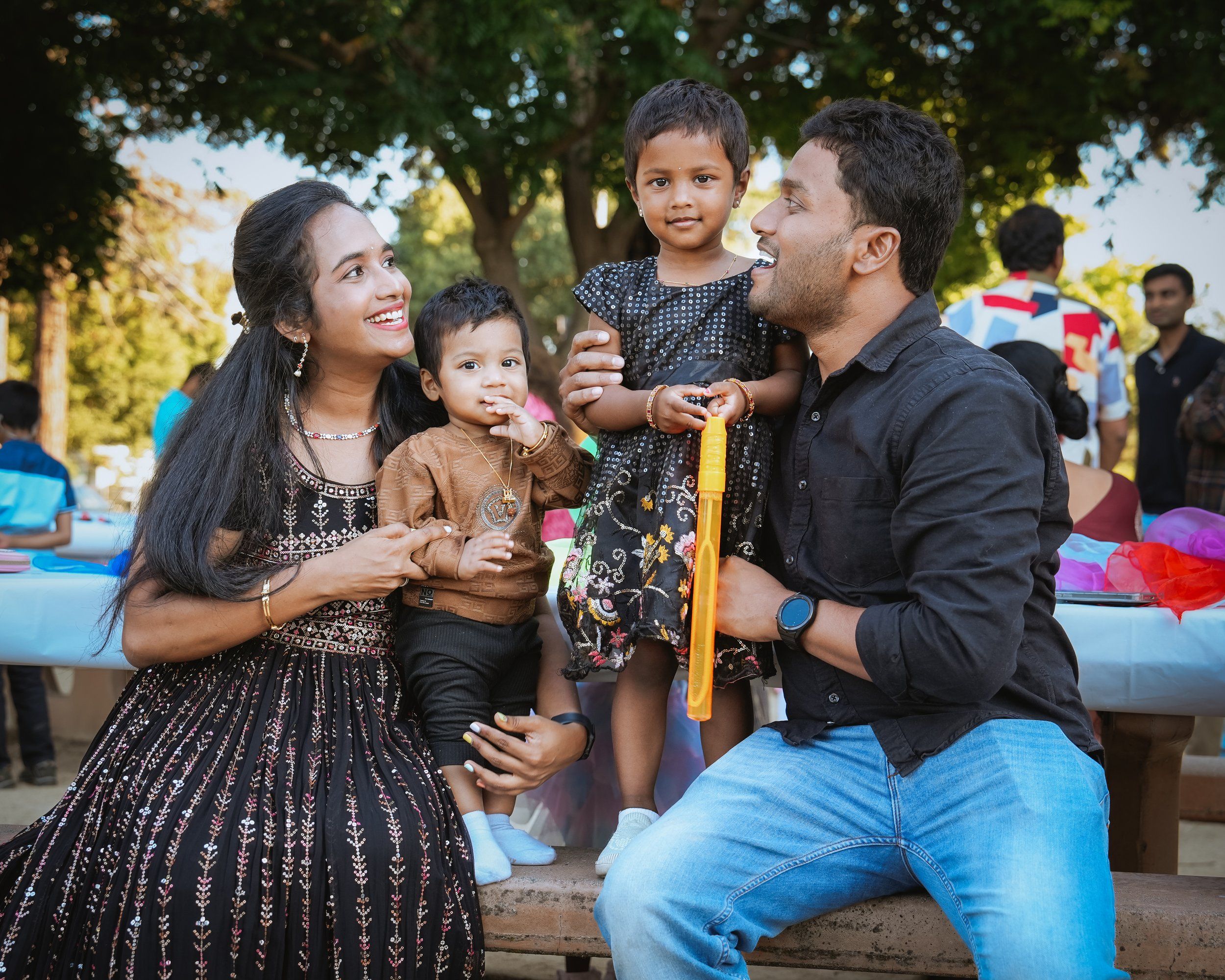 Cocktail hour at a Bay Area celebration in California Cocktail hour at a Bay Area celebration in California